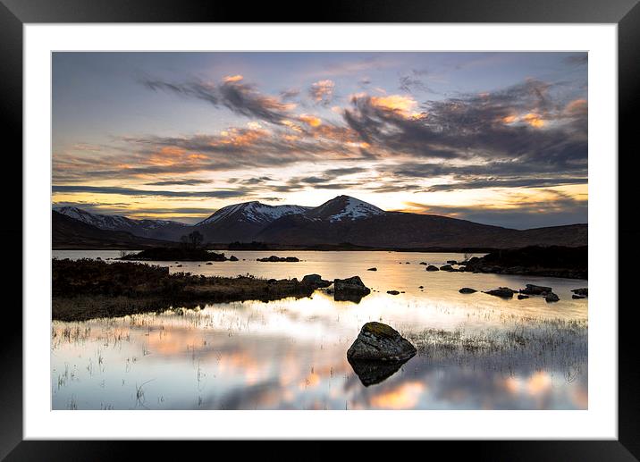 Loch nah Achlaise Framed Mounted Print by Dave Wragg