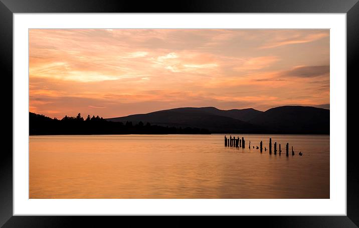 Loch Lomond Sunset Framed Mounted Print by Dave Wragg