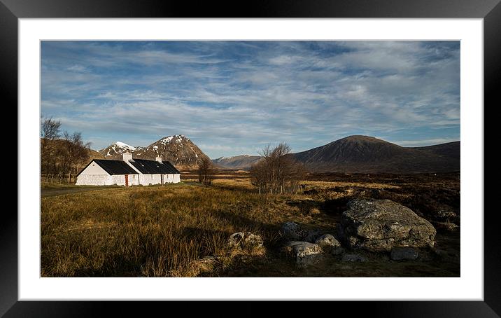 Black Rock Cottages Framed Mounted Print by Dave Wragg