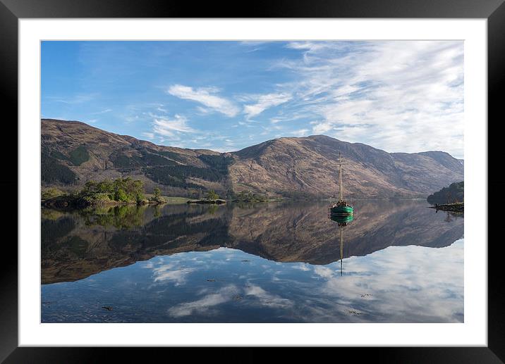 Loch Leven Reflections Framed Mounted Print by Dave Wragg