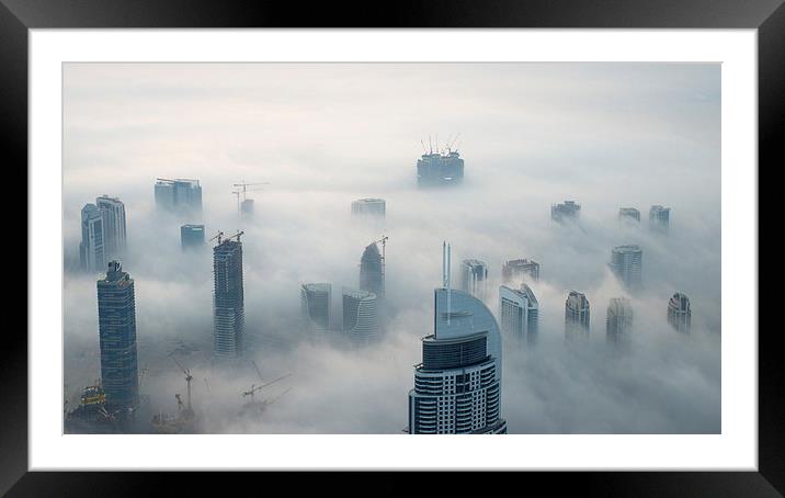  Cloud City Framed Mounted Print by Dave Wragg