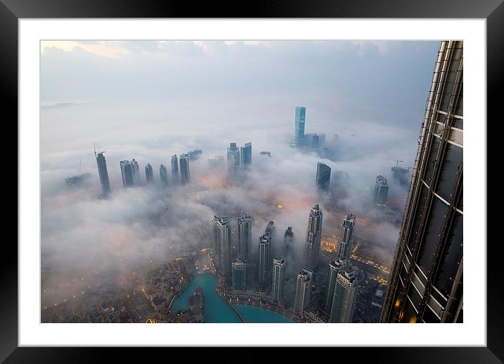  Dubai mist Framed Mounted Print by Dave Wragg
