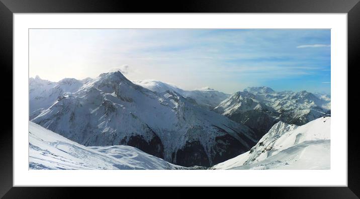 The Alps Framed Mounted Print by Dave Wragg