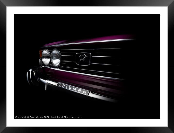 Triumph Stag Framed Mounted Print by Dave Wragg