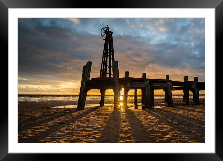 The end of the Jetty Framed Mounted Print by Pam Sargeant