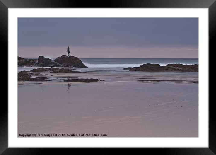 Sea Fishing Framed Mounted Print by Pam Sargeant