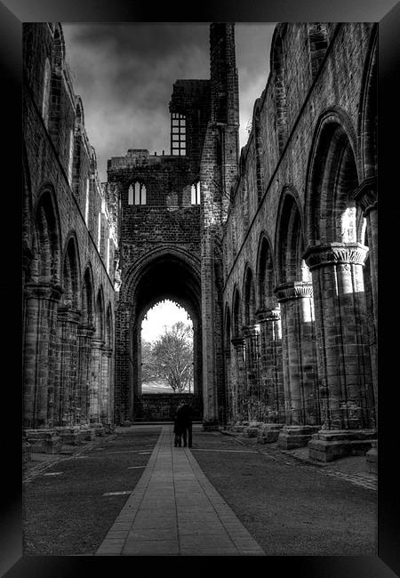 Kirkstall Abbey 1 Framed Print by Andrew Holland