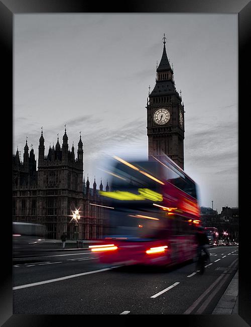 London Bus Framed Print by Andrew Holland