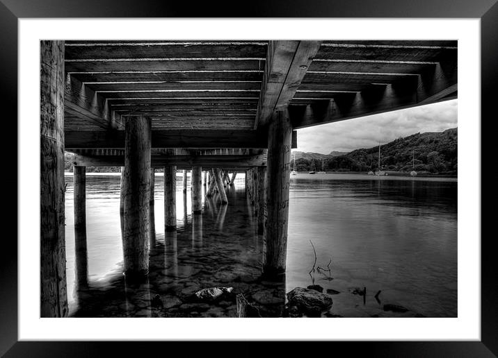 Jetty in Windermere Framed Mounted Print by Andrew Holland