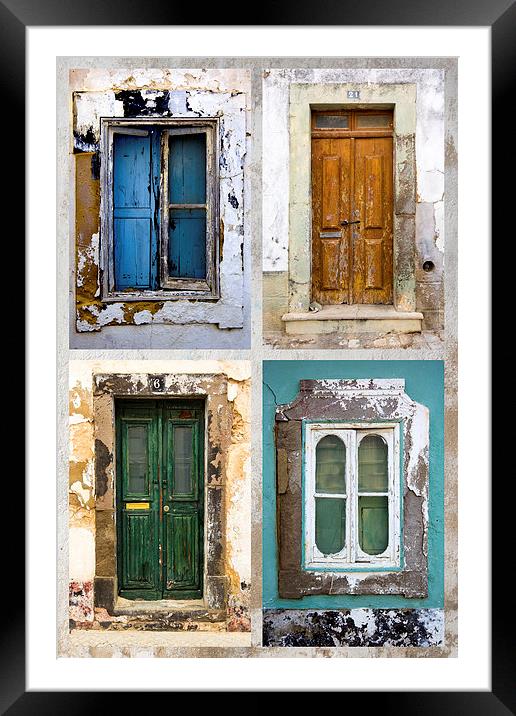 Doors and Windows Framed Mounted Print by Andrew Holland