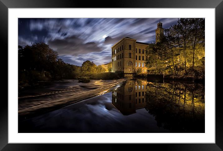  New Mill, Saltaire Framed Mounted Print by Andrew Holland