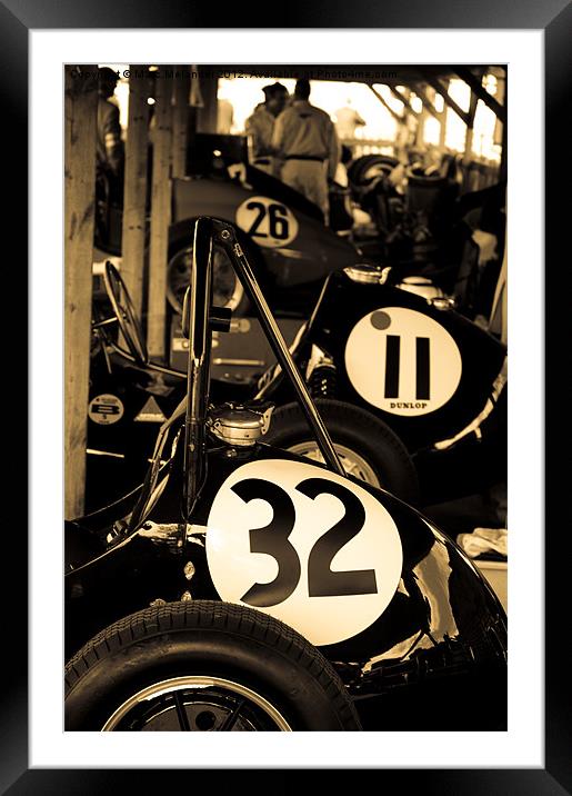 Racing Numbers Framed Mounted Print by Marc Melander