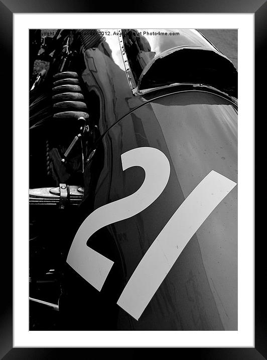Vintage racer Framed Mounted Print by Marc Melander