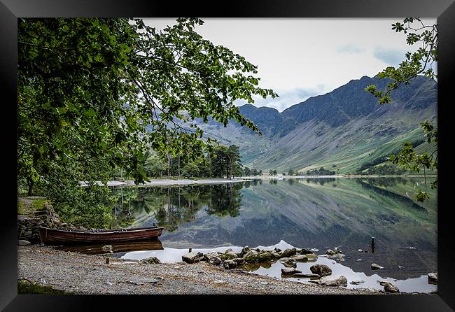 Buttermere Lake District  Cumbria Framed Print by Michelle PREVOT