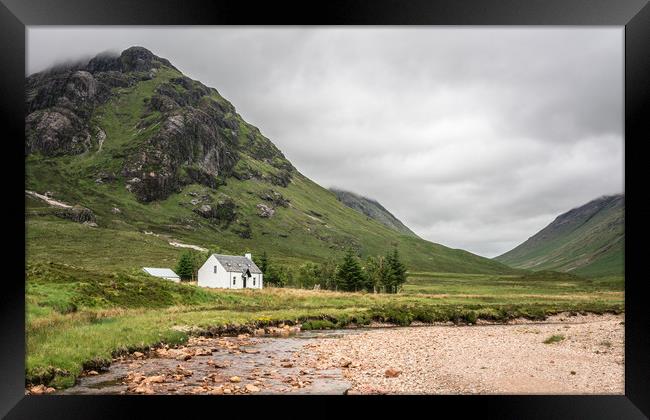 Lagangarth Hut at the foot of Etive Mor Framed Print by Michelle PREVOT