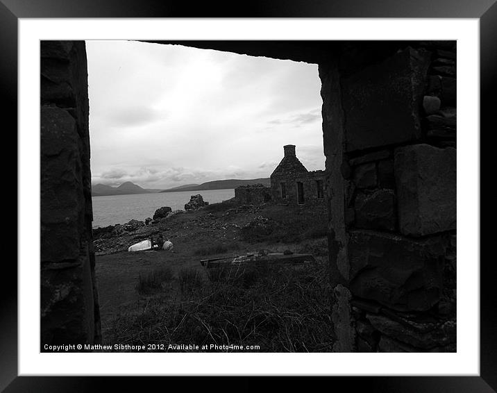 Fisherman's Croft Framed Mounted Print by Bristol Canvas by Matt Sibtho