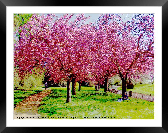 Park Life Framed Mounted Print by Bristol Canvas by Matt Sibtho
