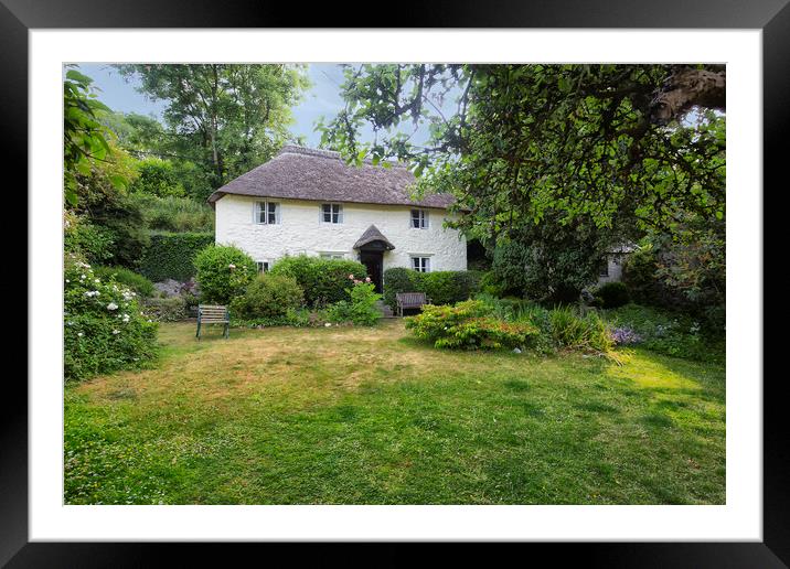 A Devon thatch  Framed Mounted Print by Rob Lester