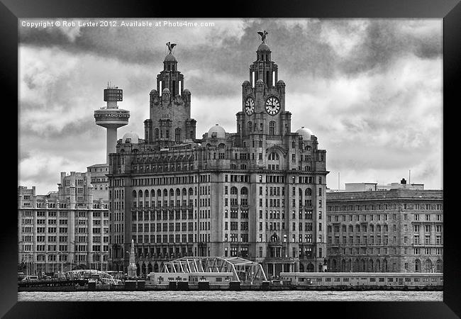 Royal Liver Buidings Framed Print by Rob Lester