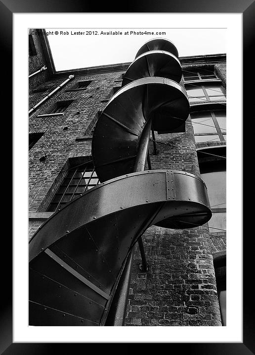 helter skelter Framed Mounted Print by Rob Lester