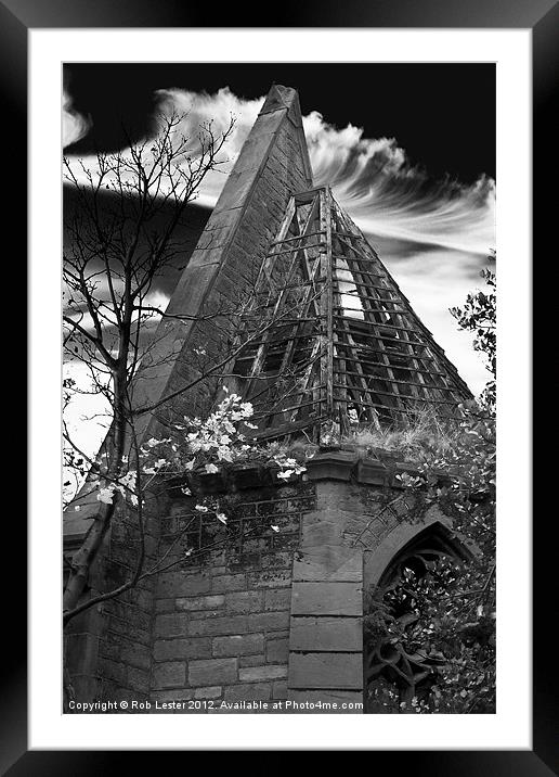 Flaybrick church #2(re-edit) Framed Mounted Print by Rob Lester