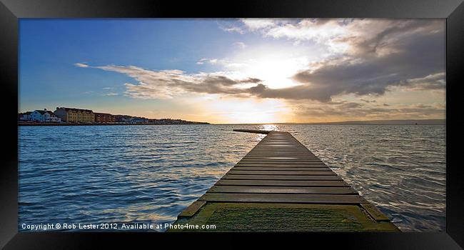 A view to West Kirby Framed Print by Rob Lester