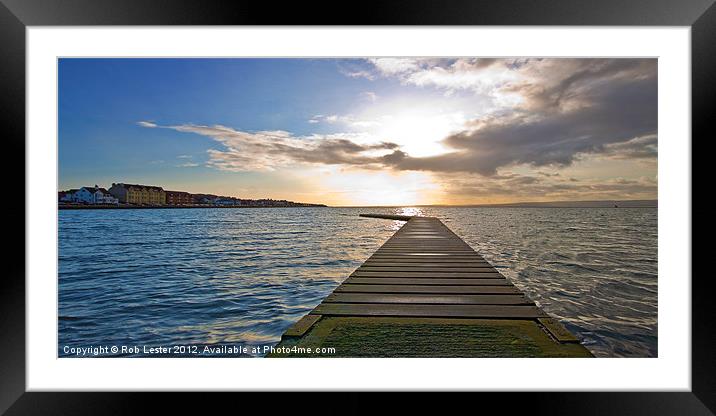 A view to West Kirby Framed Mounted Print by Rob Lester