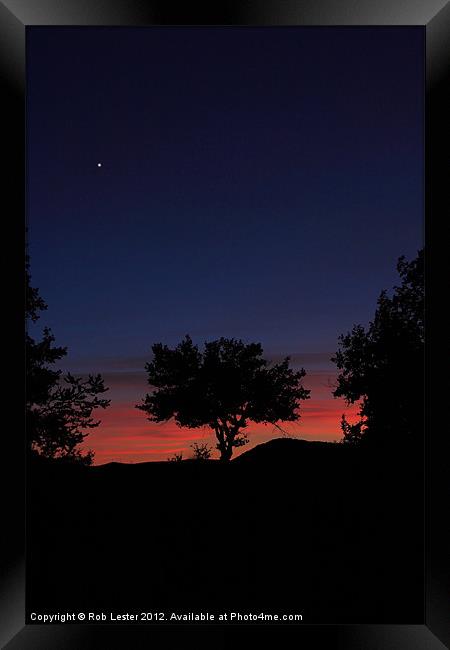 Provencal sunset #2 Framed Print by Rob Lester