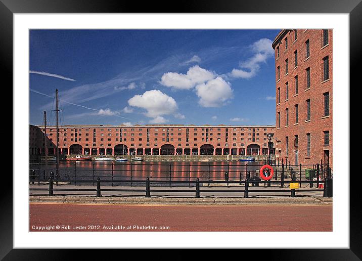 Albert dock, Liverpool Framed Mounted Print by Rob Lester