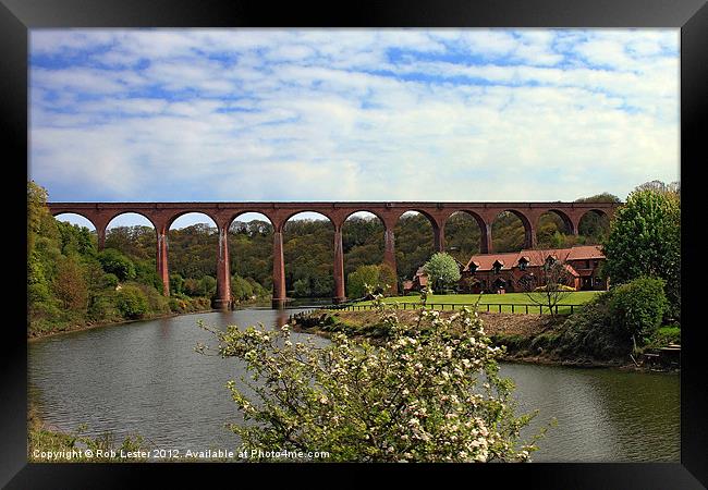 Larpool viaduct. Framed Print by Rob Lester