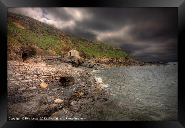 Priest`s Cove, Cape Cornwall Framed Print by Rob Lester