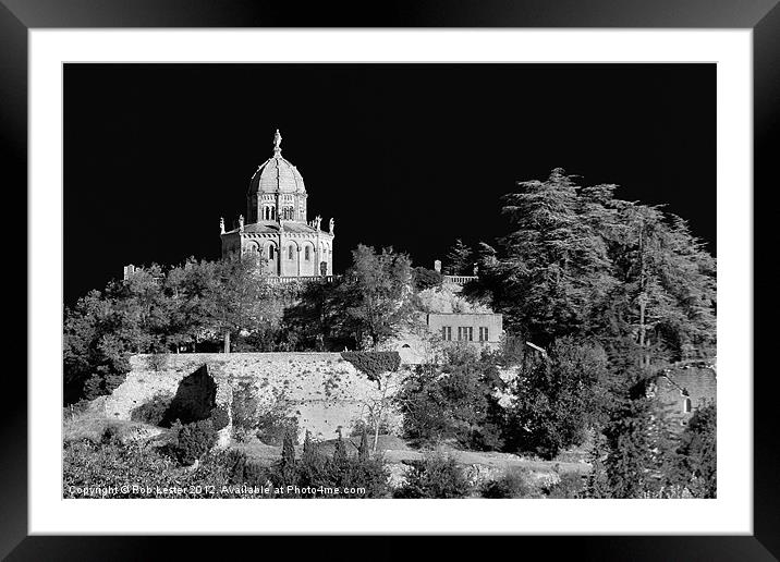 Forcalquier citadel Framed Mounted Print by Rob Lester