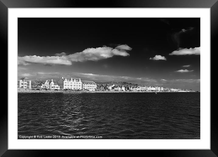 West Kirby Marine Lake Framed Mounted Print by Rob Lester