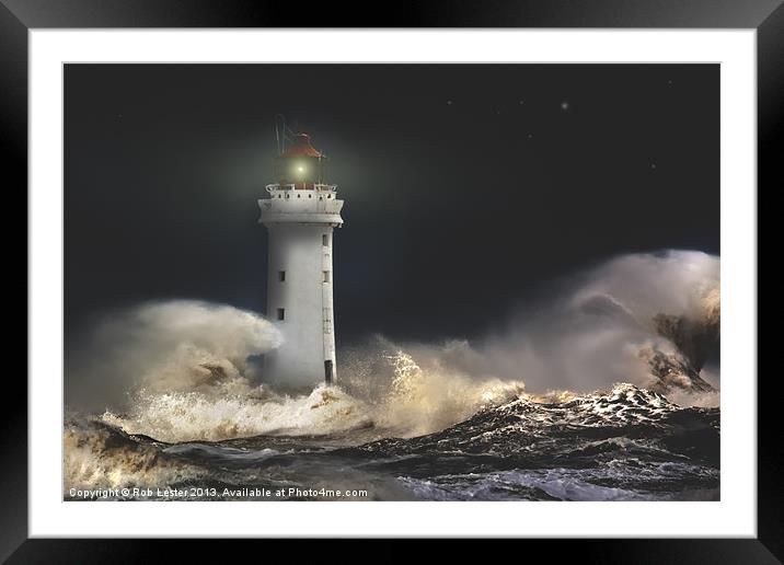 Defiance Framed Mounted Print by Rob Lester
