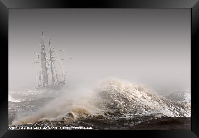 `For Those in Peril` Framed Print by Rob Lester
