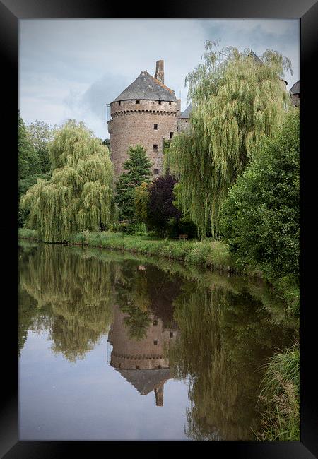  Lassay les Chateaux, reflections Framed Print by Rob Lester