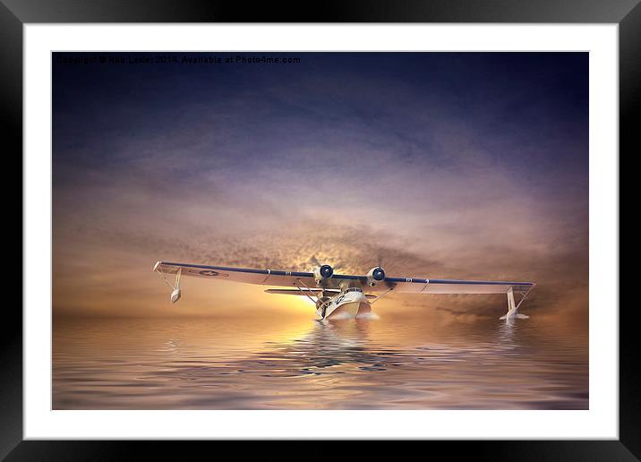  PBY Catalina take off Framed Mounted Print by Rob Lester