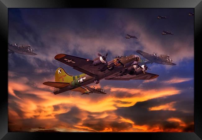  Sally B. B17 Flying Fortress Framed Print by Rob Lester