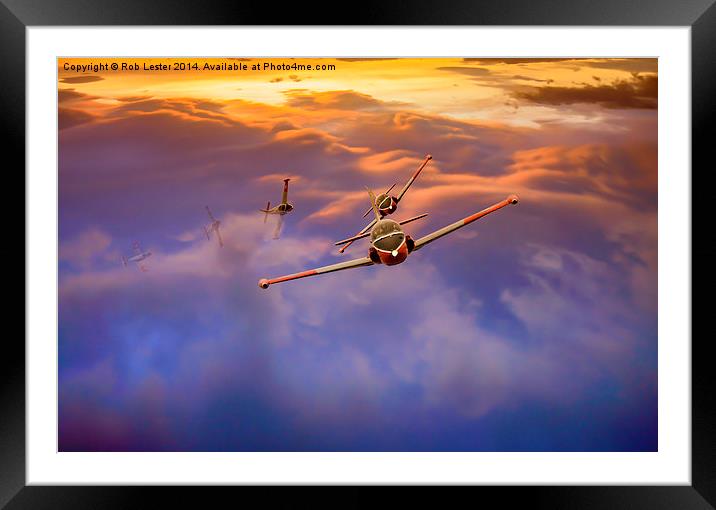  Jet Provosts Framed Mounted Print by Rob Lester