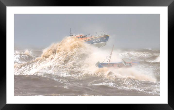  Rescue at sea Framed Mounted Print by Rob Lester