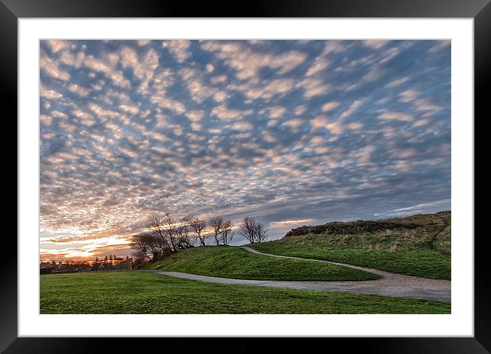 Mackerel Sky in the Park Framed Mounted Print by Rob Lester