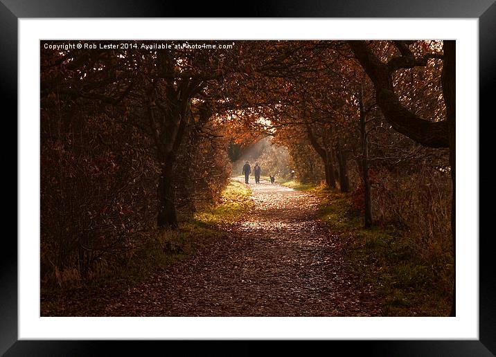 The Wirral Way Framed Mounted Print by Rob Lester
