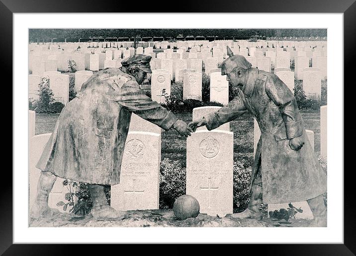  Christmas Truce Framed Mounted Print by Rob Lester