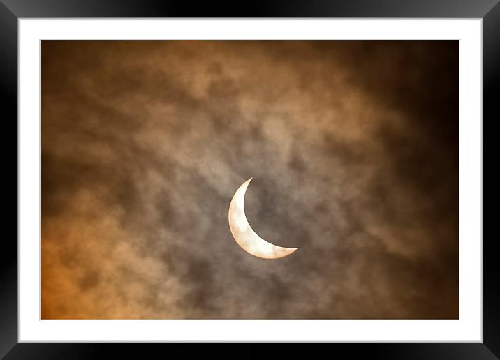  Solar eclipse 2015 Framed Mounted Print by Rob Lester