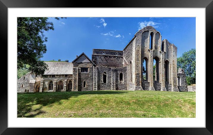  Valle Crucis Abbey ( panorama) Framed Mounted Print by Rob Lester
