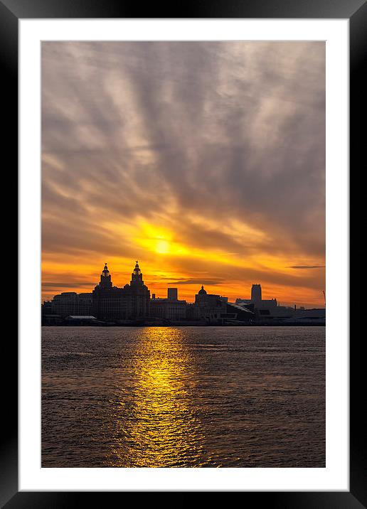  Liverpool welcomes the Morning Framed Mounted Print by Rob Lester