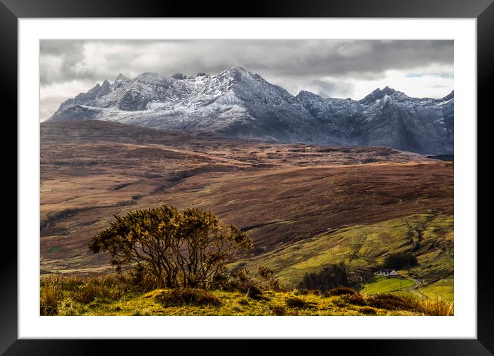 The House, the Glen and the Mountain Framed Mounted Print by Rob Lester