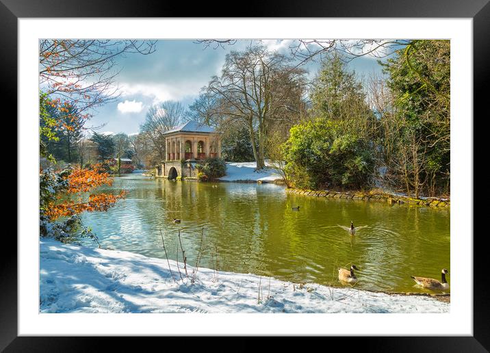 The Roman Boat house, Birkenhead park Framed Mounted Print by Rob Lester