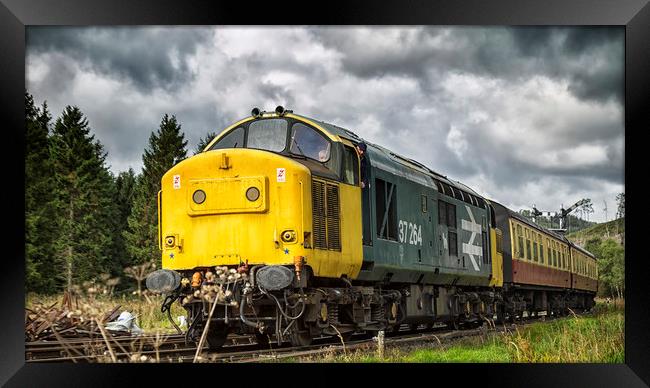 Class 37 diesel loco 37264,  Framed Print by Rob Lester