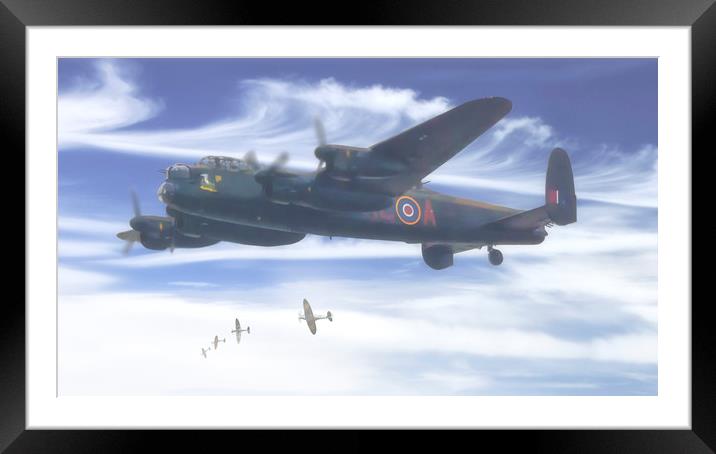 Lancaster bomber KCA City of Lincoln  Framed Mounted Print by Rob Lester